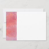 Élégant Faire-part de mariage Magenta (Dos)