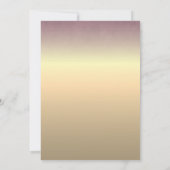 Élégant Faire-part de mariage mauve (Dos)