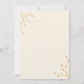 Élégant Faire-part de mariage minimaliste (Dos)