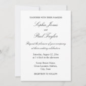 Élégant Faire-part de mariage minimaliste (Devant)