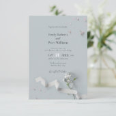 Élégant faire-part de mariage minimaliste (Debout devant)