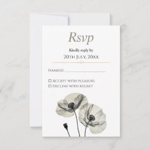 Élégant Faire-Part de Mariage Minimaliste aux Pavo