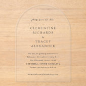 Élégant Faire-Part de Mariage Moderne (Recto)