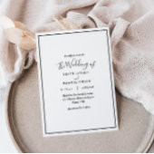 Élégant Faire-part de mariage moderne