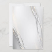 Élégant Faire-part de mariage moderne Abstrait (Dos)