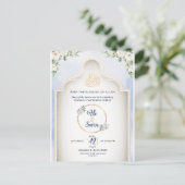 Élégant Faire-part de mariage musulman Invitation (Debout devant)