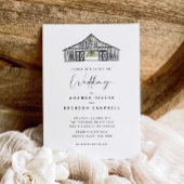 Élégant Faire-part de mariage noir et blanc