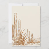 Élégant Faire-part de mariage occidental rustique (Dos)