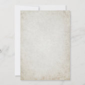 Élégant Faire-part de mariage papier Vintage (Dos)