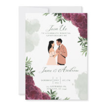 Élégant Faire-part de mariage personnalisable
