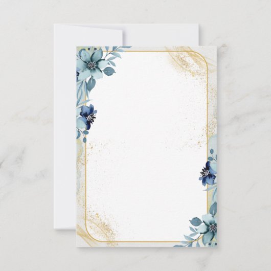 Élégant Faire-part de mariage personnalisable | Mo (Dos)