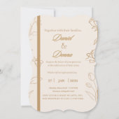 Élégant Faire-part de mariage personnalisée (Dos)