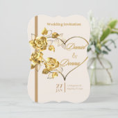 Élégant Faire-part de mariage personnalisée (Debout devant)