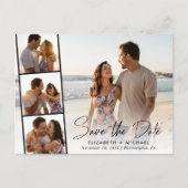 Élégant faire-part de mariage photo à l'écriture m (Devant)