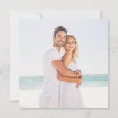 Élégant Faire-Part de Mariage Photo Carré (Dos)