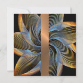 Élégant Faire-part de mariage Pinwheel (Dos)