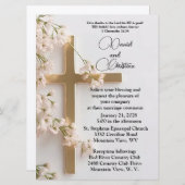 Élégant Faire-part de mariage plat (Devant / Derrière)