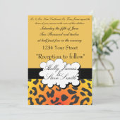 Élégant Faire-part de mariage Poster de animal (Debout devant)