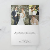 Élégant Faire-Part de Mariage Remerciements avec C (Intérieur)