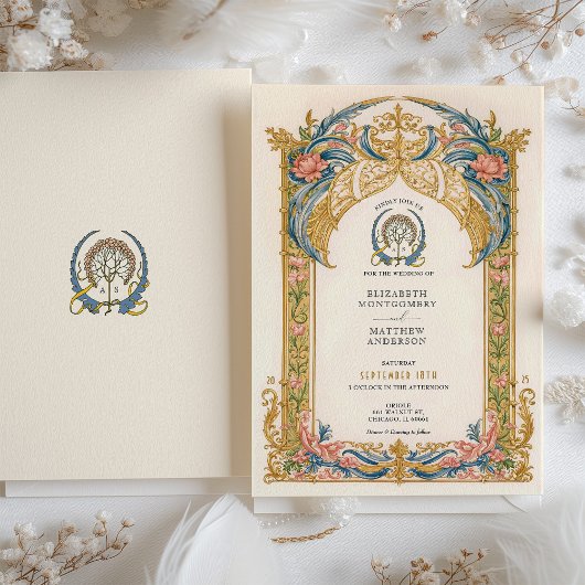 Elégant Faire-part de mariage Rococo