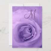 Élégant Faire-part de mariage Rose PURPLE (Dos)