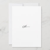 Élégant Faire-part de mariage rouge baroque (Dos)