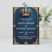 Élégant Faire-part de mariage Royal (Debout devant)