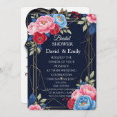 Élégant Faire-part de mariage Royal Floral (Devant / Derrière)