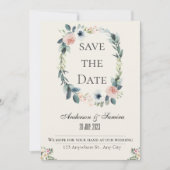 Élégant Faire-part de mariage rustique (Devant)