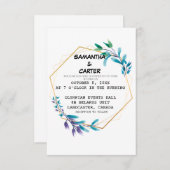 Élégant Faire-part de mariage simple (Devant / Derrière)