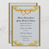 Élégant Faire-part de mariage simple (Devant / Derrière)