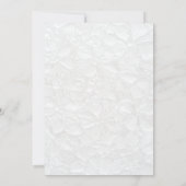 Élégant Faire-part de mariage simple noir et blanc (Dos)