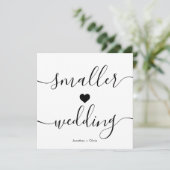 Élégant faire-part de mariage simplifié (Debout devant)