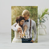 Élégant Faire-Part de Mariage sur Mesure avec Phot (Debout devant)