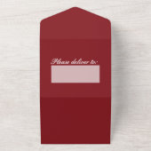 Élégant Faire-part de mariage tout-en-un Poinsetti (Dehors)