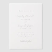 Élégant Faire-Part de Mariage Traditionnel (Recto)