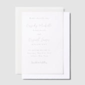 Élégant Faire-Part de Mariage Traditionnel (Compenser)