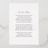 Élégant Faire-Part de Mariage Traditionnel (Verso)