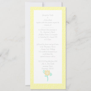 ÉLÉGANT FAIRE-PART DE MARIAGE TULIP JAUNE DE CITRO
