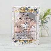 Élégant Faire-part de mariage Vellum (Debout devant)