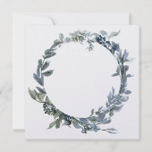 Elégant Faire-part de mariage verdoyant (Dos)