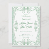 Élégant Faire-part de mariage Vintage (Devant)