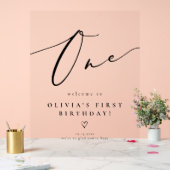 Élégant Faire-part de Naissance avec Calligraphie (Mariage)