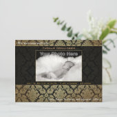 Élégant faire-part de naissance bébé (Debout devant)