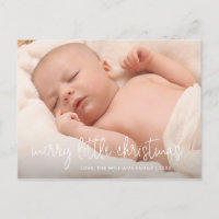 Élégant Faire-part de naissance de vacances photo