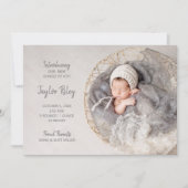 Elégant Faire-part de naissance photo bébé (Devant)