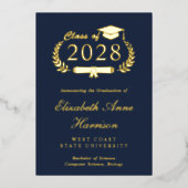 Élégant Faire-part de peinture du collège photo (Recto)