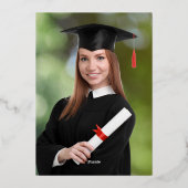 Élégant Faire-part de peinture du collège photo (Verso)