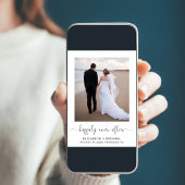 Élégant Faire-Part de Réception de Mariage Photo d