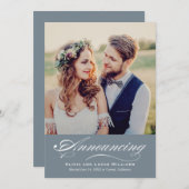 Élégant Faire-Part de Réception de Mariage sur Ard (Devant / Derrière)